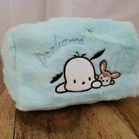 Sanrio Pochacco Baby Blue Embroidered Makeup Bag - Picture 15 of 16